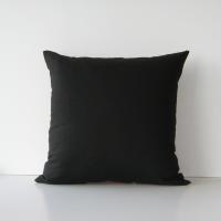 Mod Birds Pillow Cover in White, Gold, Grey, Black Linen Cotton Blend, KAS Designer Print, 19 x 19 Inches