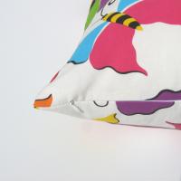 Butterfly Pillow Cover, Kids' Pop-Art Room Décor, Pink, Yellow, Turquoise, Green, Purple Butterflies, ~17x17 Pillow Cover, USA Handmade 