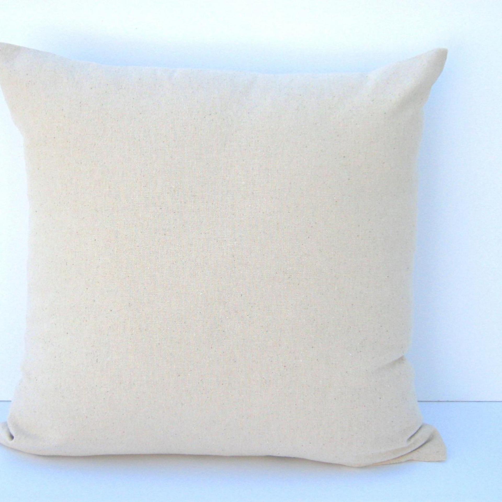 Shabby Cottage Pillow Cover, Beige Blue Patchwork 19" x 19" Country Patches Home Décor, USA Handmade