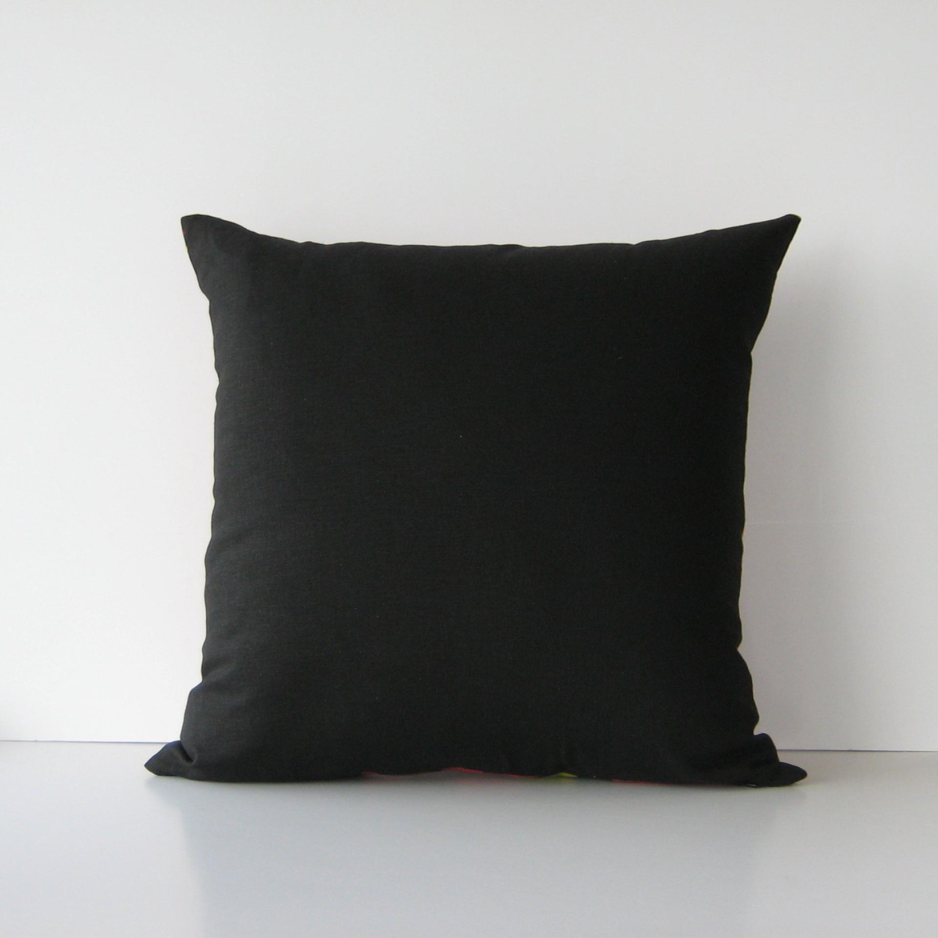 Retro Bird Pillow Cover in Pink, Olive, Yellow on Purple Linen Cotton Blend, KAS Mod Style Designer Print, 20 x 20 Inches, USA Handmade