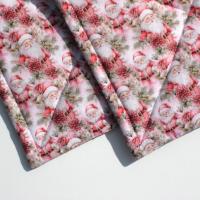 Pink Christmas Potholders, Mini Santa Quilted Hot Pads, USA Handmade, Wrapped for Gift Giving