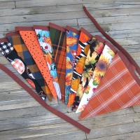Autumn Décor Bunting, Harvest Festival Garland, Fall Colors Party Banner for Autumn Wedding, Barn Dance, Birthday Party 