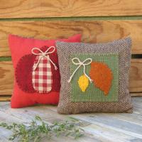 Mini Pillow Set 7" for Fall Décor, Autumn Mantel Decoration, Centerpiece for Fall Table, Seasonal Photo Props, USA Made