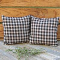 Mini Tweedy Pillow Set 7" for Fall Décor, Autumn Mantel Decoration, Centerpiece for Fall Table, Seasonal Photo Props, USA Made