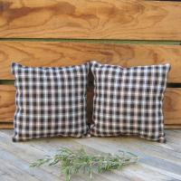 Mini Tweedy Pillow Set 7" for Fall Décor, Autumn Mantel Decoration, Centerpiece for Fall Table, Seasonal Photo Props, USA Made